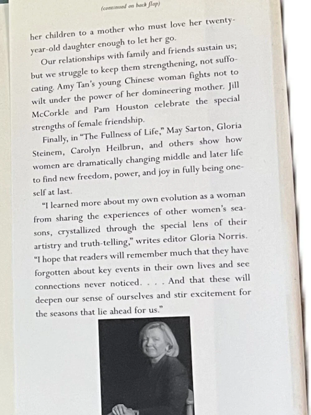 The Seasons of Women, An Anthology Edited by Gloria Norris